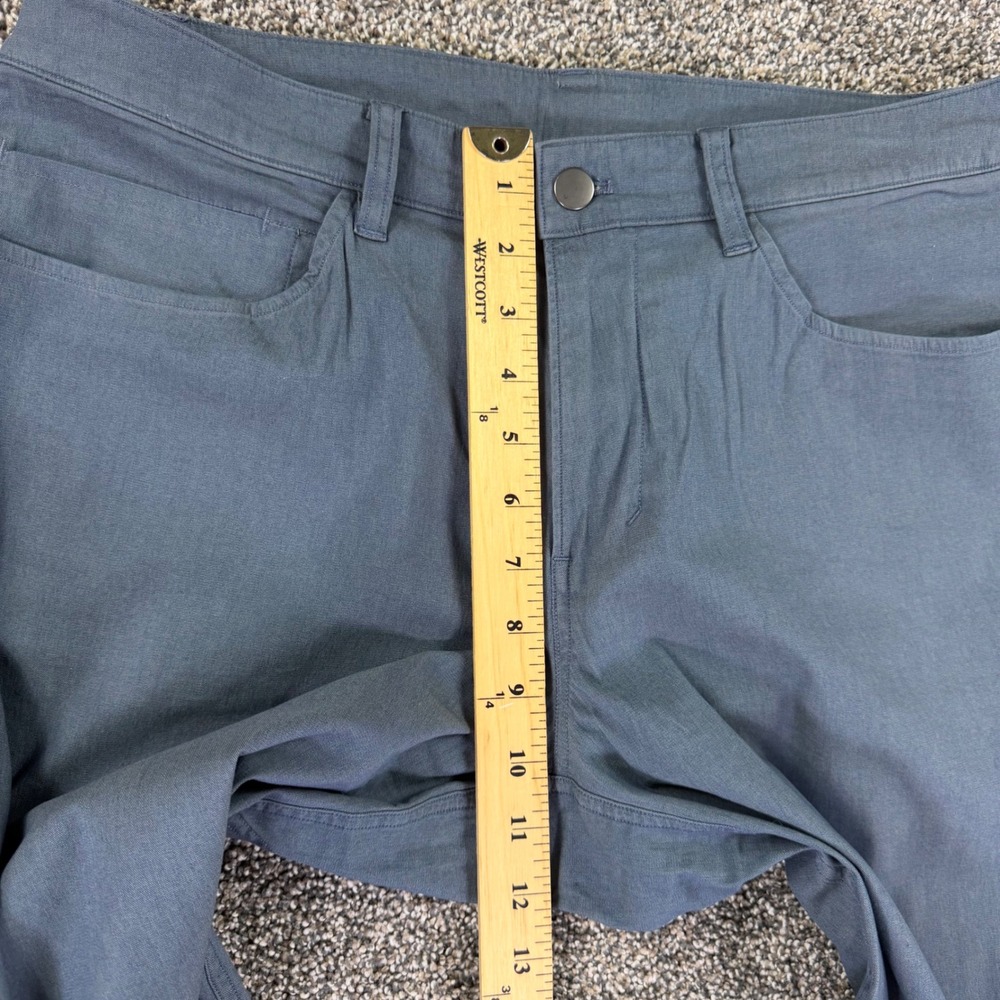 Lululemon Commission Pants Mens 31 Slim Fit Blue Chino Technical Trousers M5670S - Picture 8 of 11